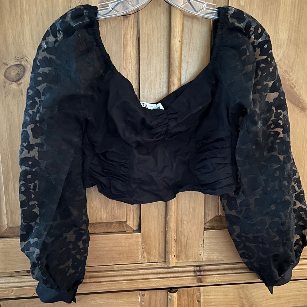 Zara Black Top Size S